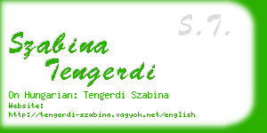 szabina tengerdi business card